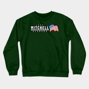 Lake Mitchell - USA - light text Crewneck Sweatshirt